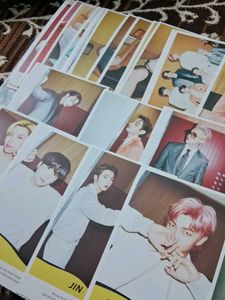 BTS butter lyrics postcards set with stickers