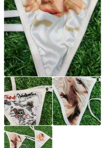 Unique Graphic Print Bikini Bottoms