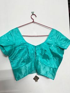 Beautiful Teal Embroidered Blouse