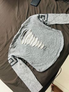 STYLISH GREY CROP TOP