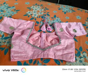 Beautiful Rose colour pure silkSaree with Gold Emb