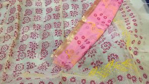 Handblock Print Kota Doriya Suit.