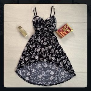 Chic Black Floral Print Dress⭐️