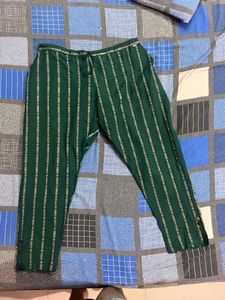 Green Striped Trousers
