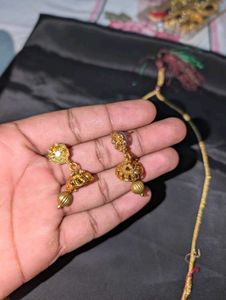 Traditional Indian Necklace &amp; Earrings Set
