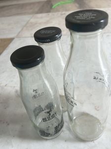 Glass Bottles For Smoothies Milk Shakes Water