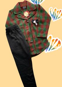 Girls Coat With Lagging