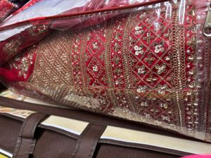 Elegant Red Bridal Lehenga Choli