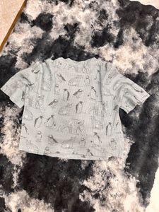 Cute Penguin Print T-Shirt