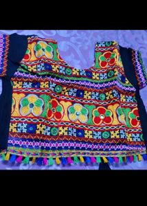 Vibrant Embroidered Lehenga Choli for Kids