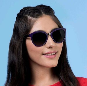Vincent Chase Purple Cat-Eye Sunglasses