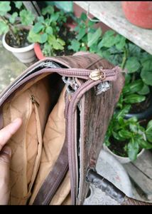 Embossed Leather Tote Bag