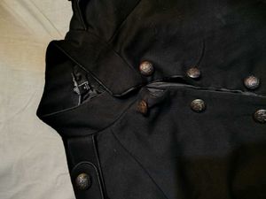 Chic Black Military-Style Jacket