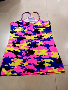 Funky Multi Colour Crop Top