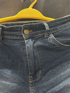 Denim Fringe Shorts