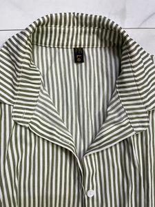 Striped Button-Up Shirt