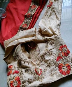 Embroidered Silk Blouse