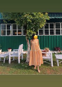 Gingham Midi Dress