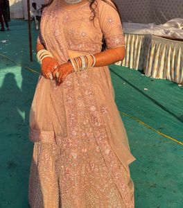 Bridal Lehnga Choli With Heavy Cancan