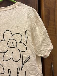 Cream T-Shirt with "Everyday Optimism" Graphic