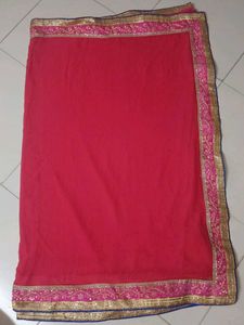 Saree With Work Border