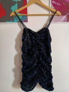 Sparkly Ruched Party Dress