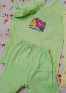 Cute Yellow Baby Romper with Animal Print