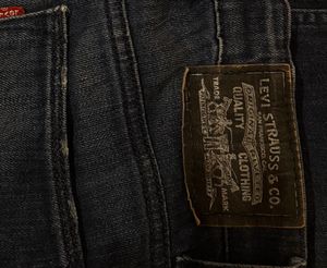 Vintage Levi Navy frayed jean
