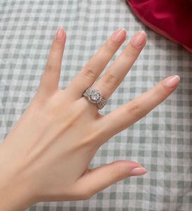 silver solitaire engagement ring