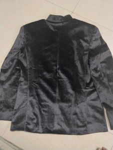 Men's Black Velvet Blazer