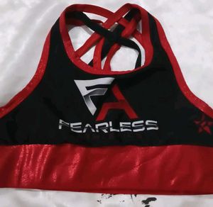 Fearless Sports Bra - Black &amp; Red