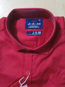 Men's Red JAM Regular Fit Shirt
