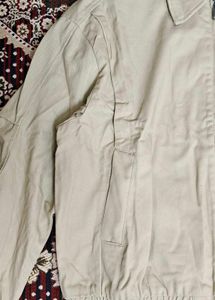 H&amp;M Cream Original Denim Jacket