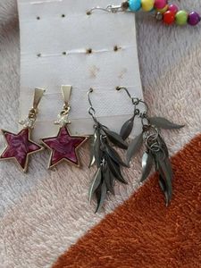 Star Earrings &amp; Beaded Set