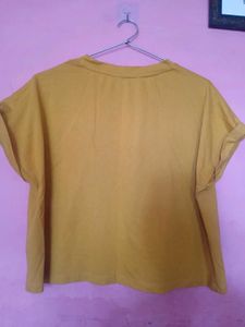 Roaster Mustard Crop Top