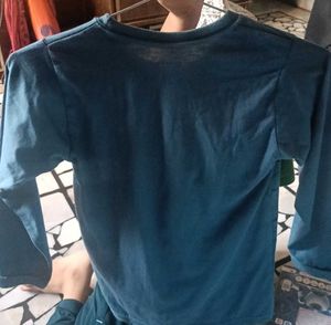 Cool Blue Long Sleeve Graphic Tee