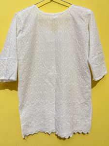 Chikankari Short Kurti