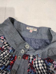Patchwork Flared Skirt