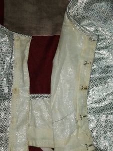Sparkling Silver Ethnic Blouse