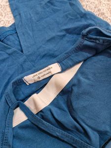 Blue Crop Top