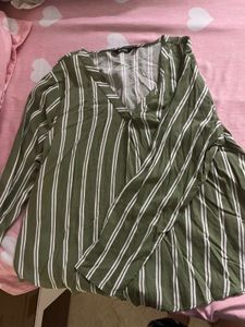 Striped V-Neck Top