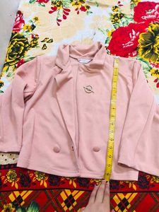 Chic Pink Double-Breasted Blazer co ord ser