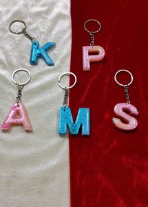 10 Pieces Keychain Each 2 Alphabet ❤