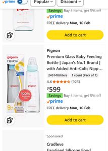 Pigeon Glass Baby Bottle 240 ml