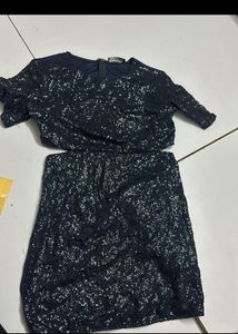 Blue Sequin Dress
