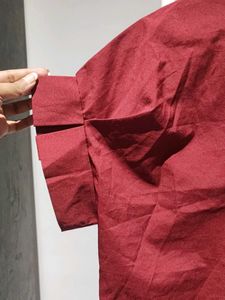 Stylish Maroon Button-Up Shirt