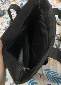 Durable Black Bag with Multiple Pockets