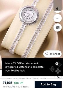 Elegant Crystal Bezel Watch