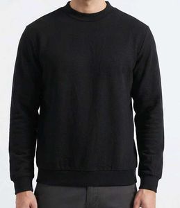 Men's Black Mock Neck Sweatshirt