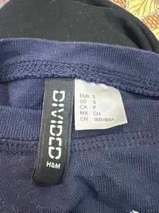 Navy blue H&amp;M fitted baby tee